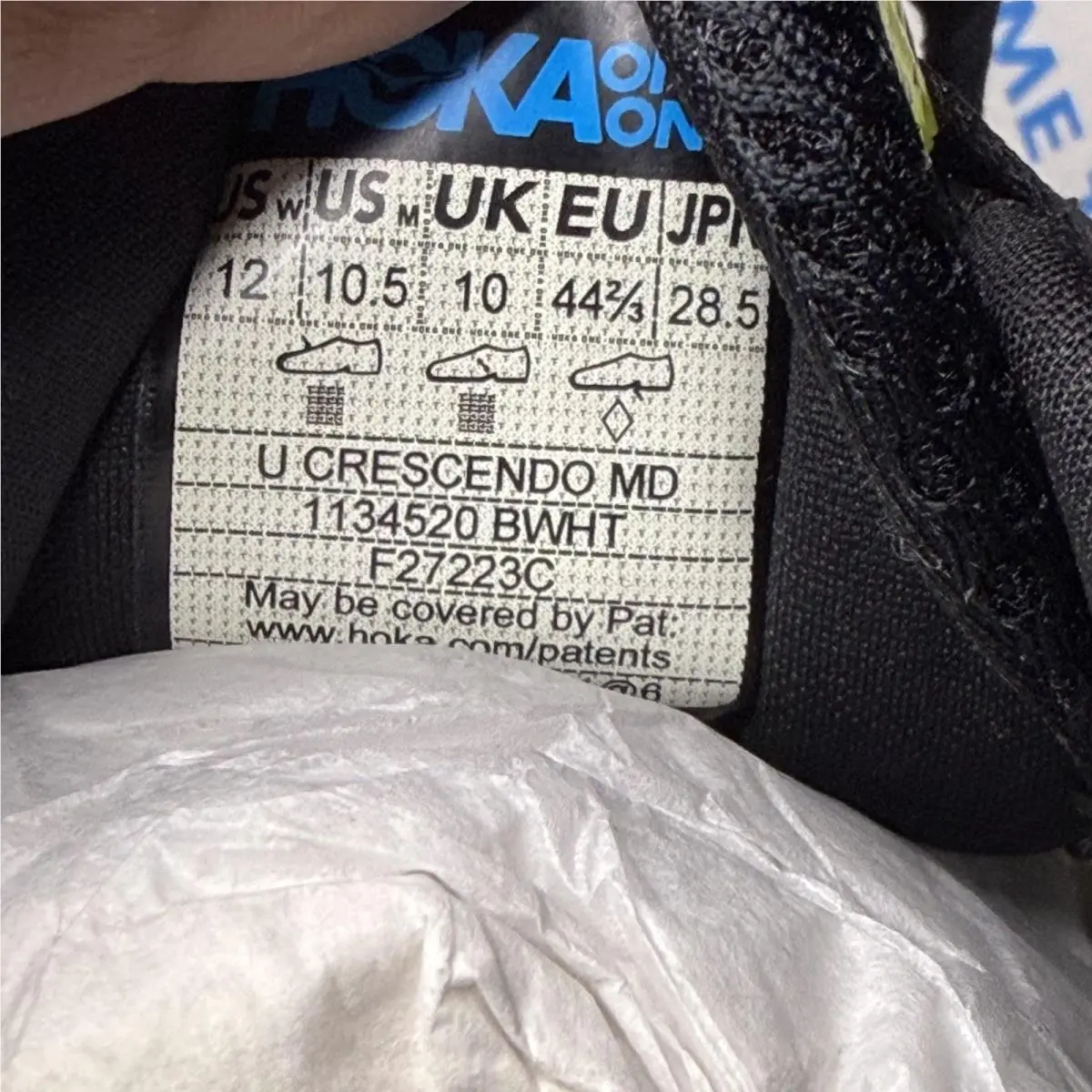 Hoka shoes - Hoka One One Crescendo MD 1134520-BWHT - 1134520-BWHT - Black (UPC: 196565196811) 8