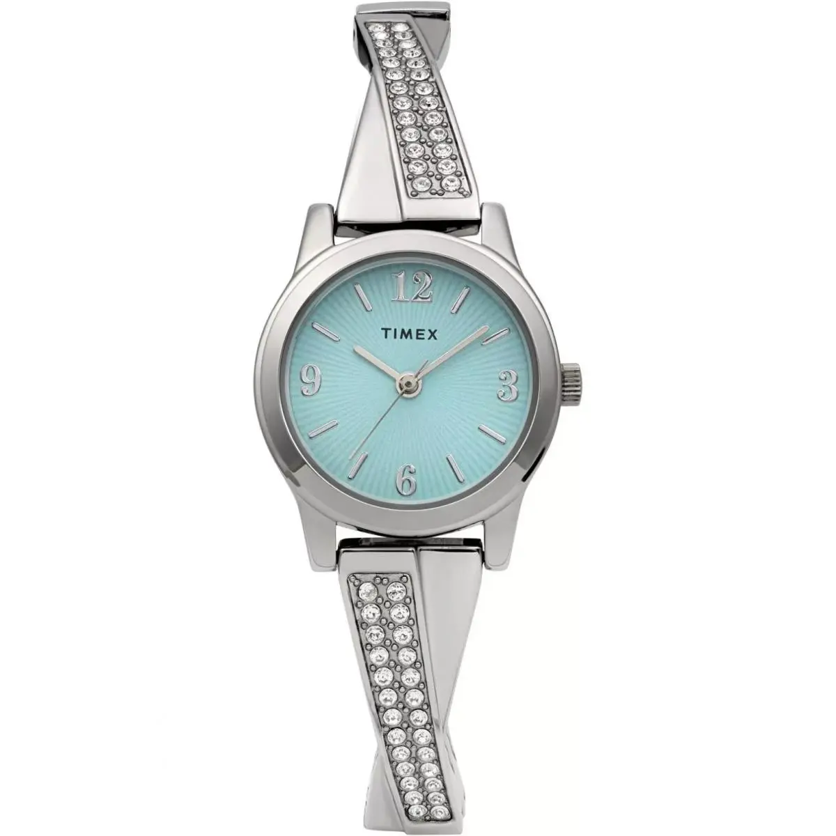 TW2Y39400 Women`s Silvertone Expansion Bangle Watch Crystals 25MM by Timex