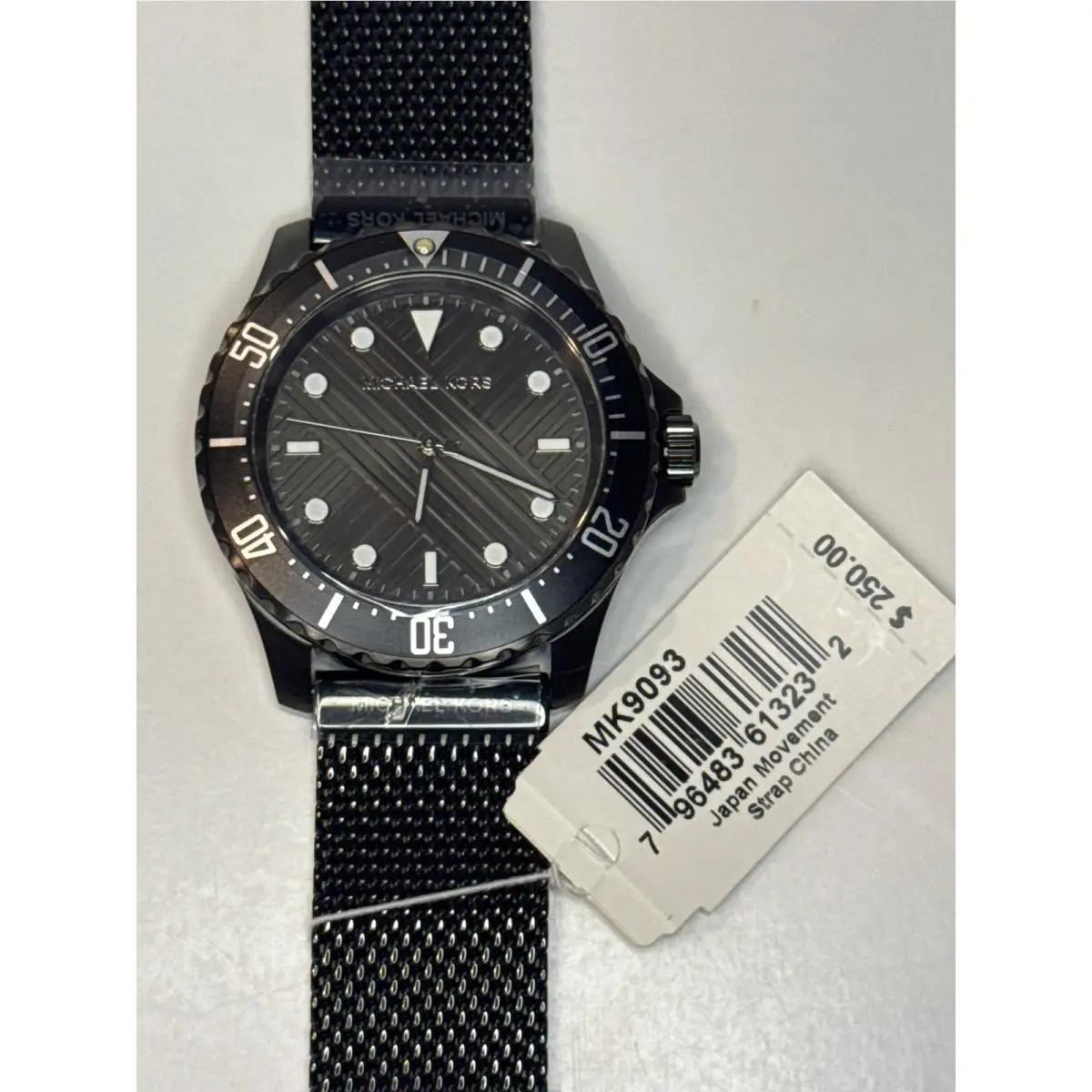 Everest Gray Dial Mesh Bracelet Men`s Watch MK9093 by Michael Kors