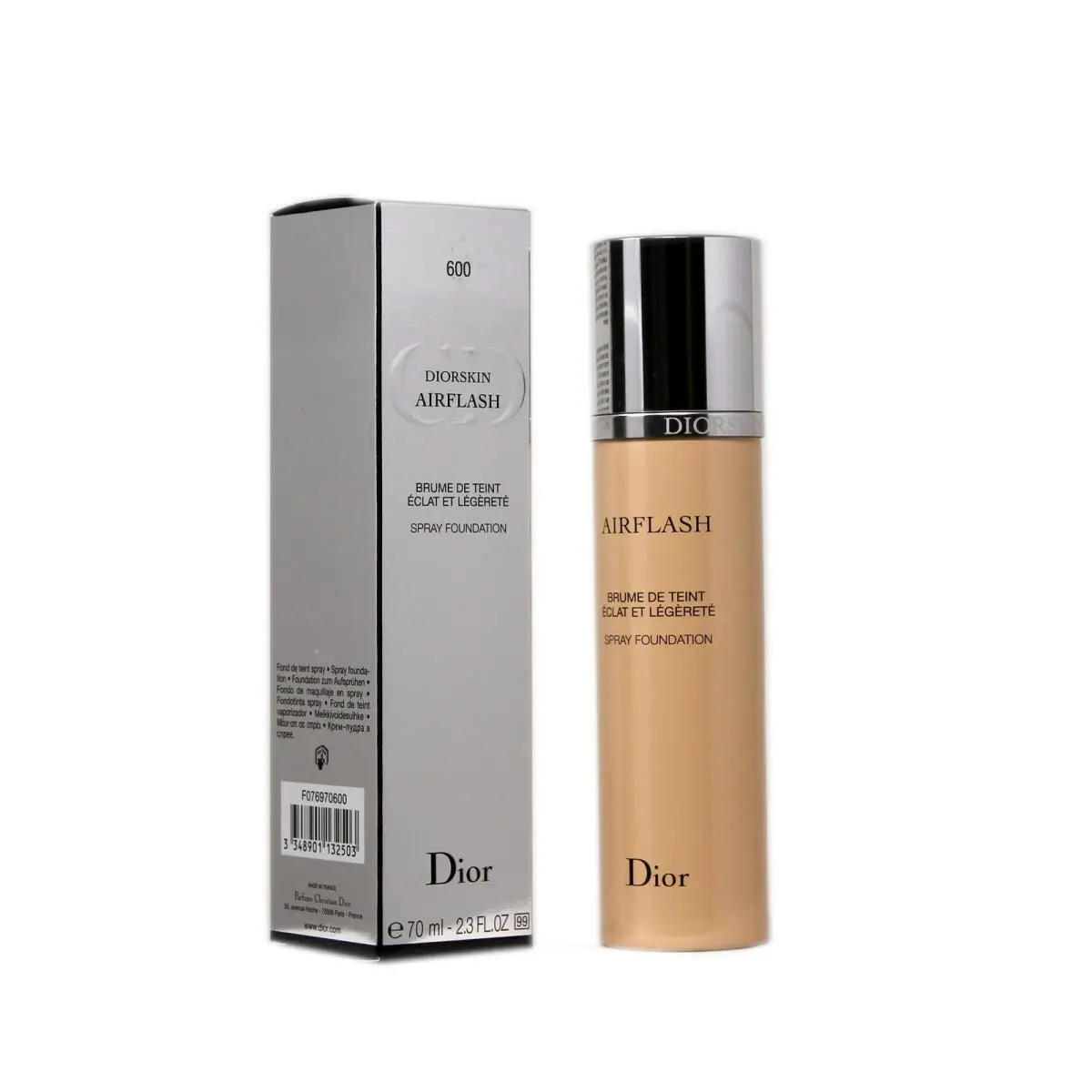 Diorskin Airflash Spray Foundation 70 ML/2.3 Fl.oz. 600-MOCHA
