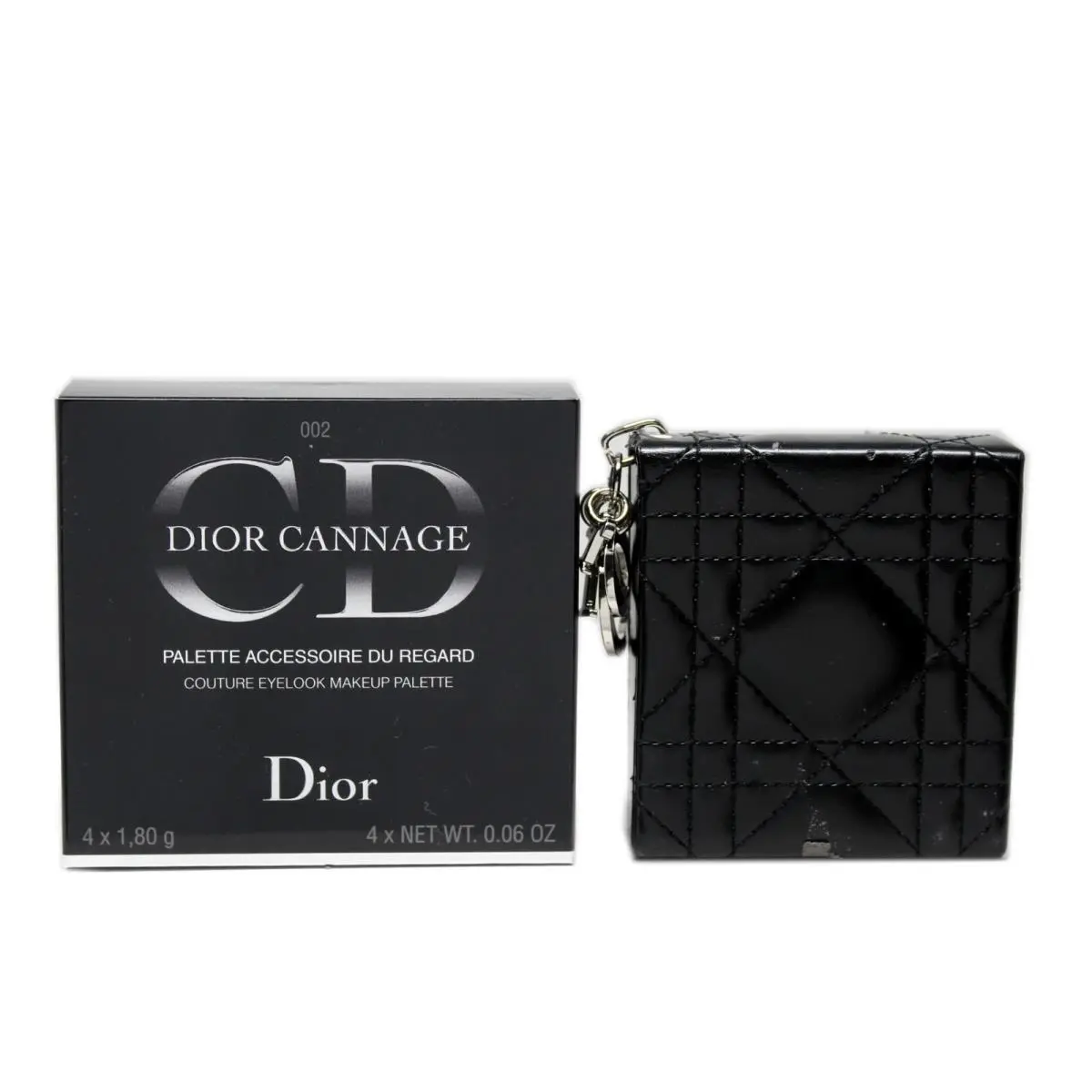 Dior Cannage Couture Eyelook Makeup Palette Eyeshadows 4x1.80G 002 Whisper Grey
