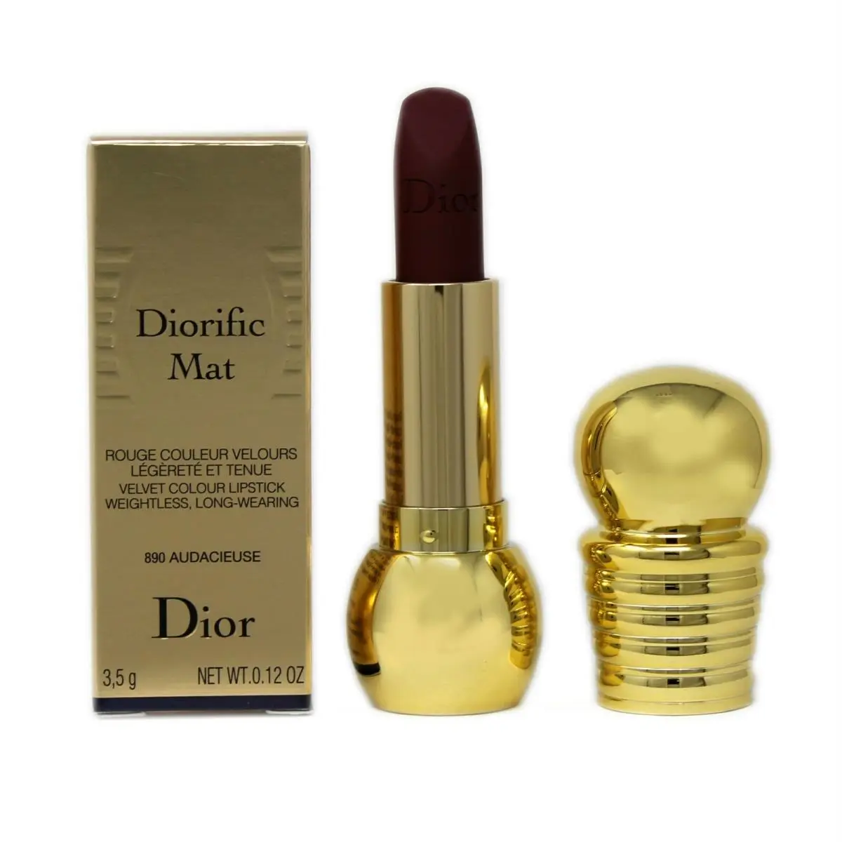 Dior Diorific Mat Velvet Colour Lipstick Weightless Long Wearing 3.5G 890