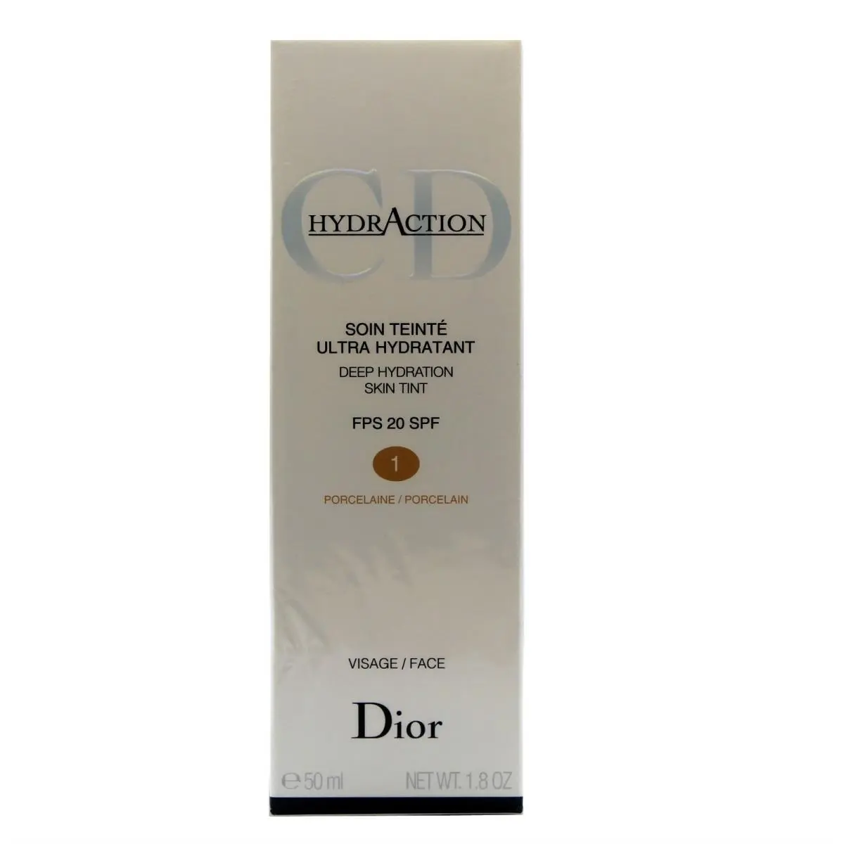 Dior Hydraction Deep Hydration Skin Tint Shade 1 Porcelain Fps 20 Spf 50ML