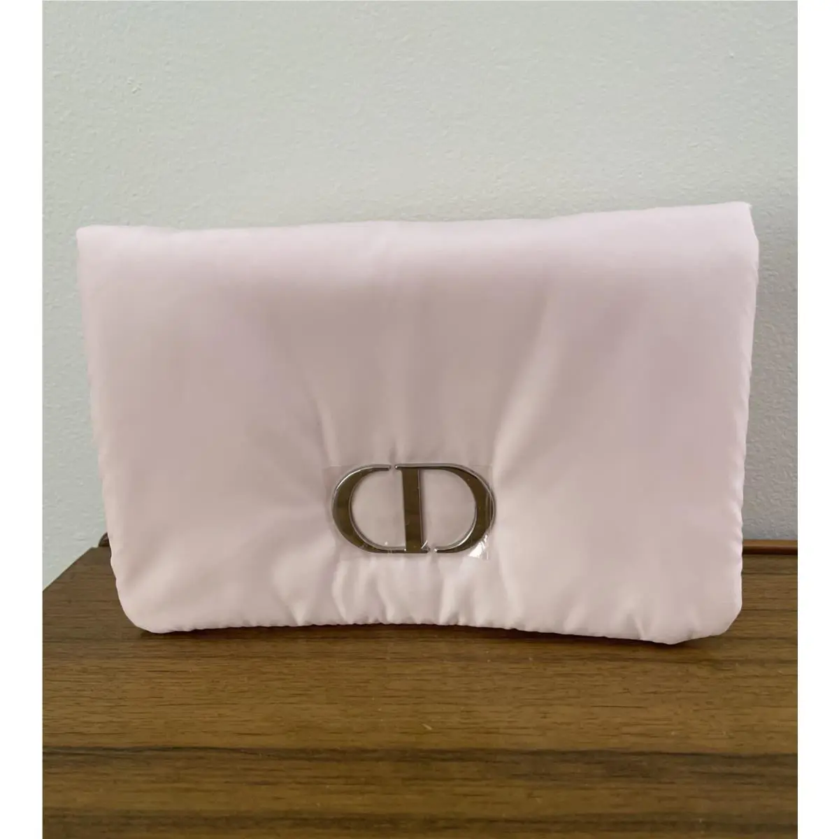 Dior Pink Cosmetic Makeup Bag Puffer Pouch Nwob
