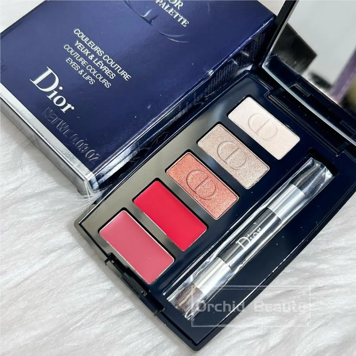 Dior Couture Colours Eyes Lips Palette Mini Size 0.09 OZ/2.75 G Rare