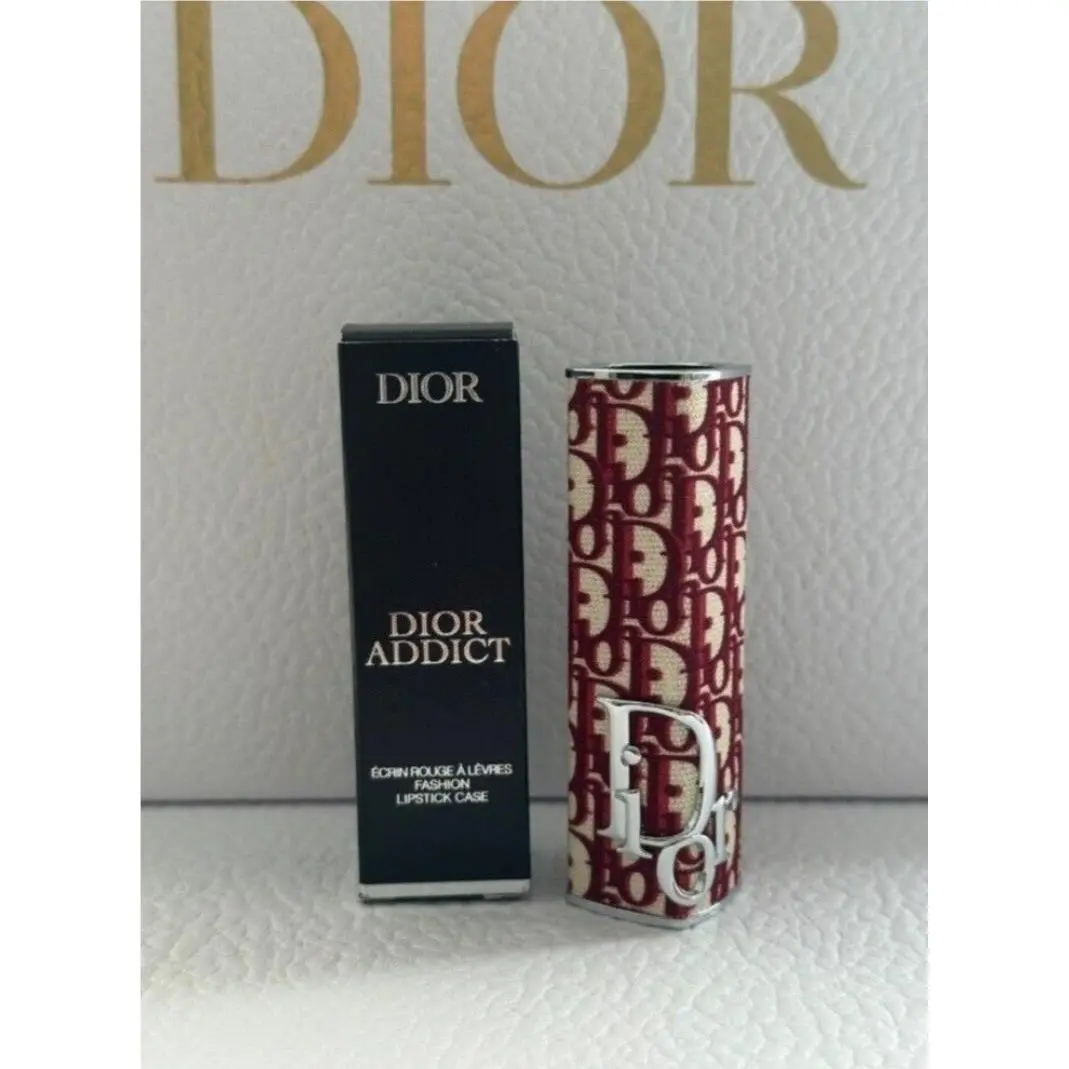 Dior Addict Lipstick Holder Burgundy Oblique Couture Case w/ Box Empty