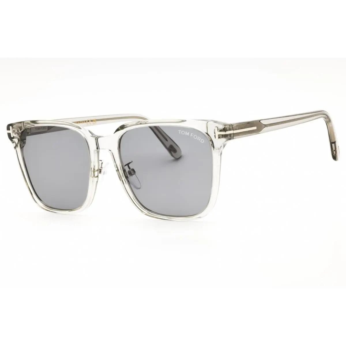 FT TF0891-K 20D Square Transparent Gray/gray 55 mm Men Sunglasses Frame by Tom Ford