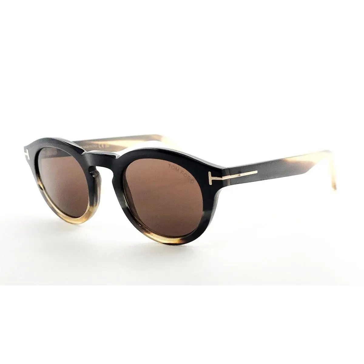 Tom Ford TF1128-P Private Collection Eyeglasses 64E Black Horn/ Brown 47
