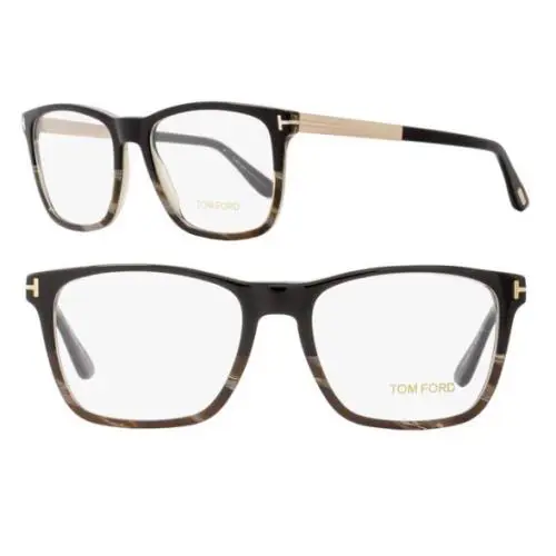 Tom Ford TF5351 005 Black Horn Eyeglasses Italy