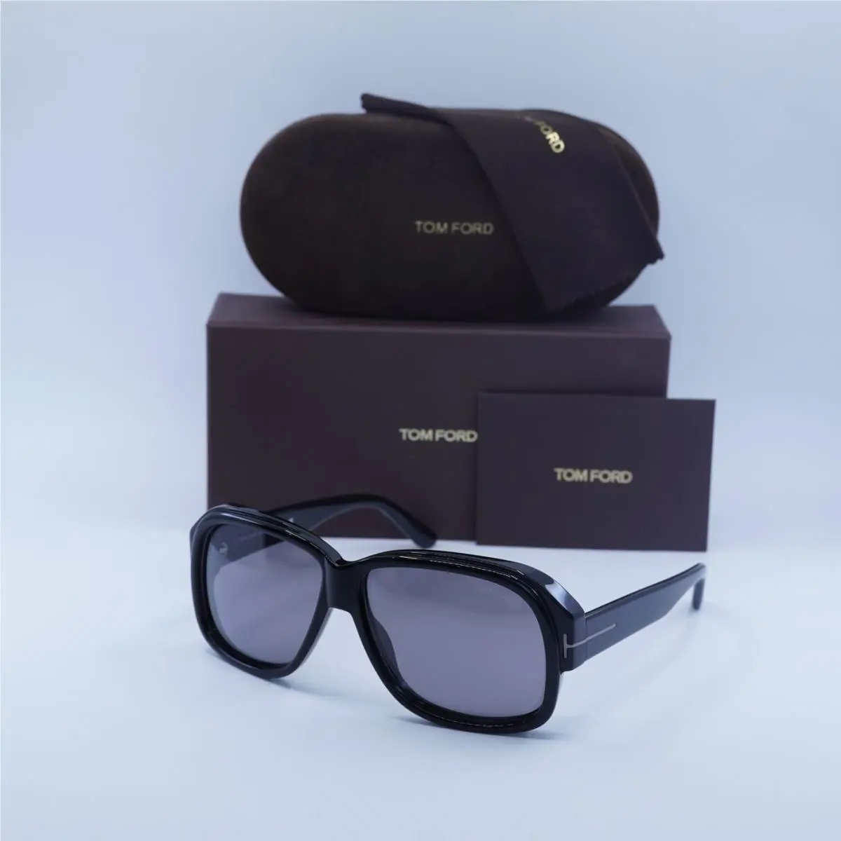 Tom Ford FT0837-N 01C Shiny Black/smoke Mirror 60-13-140 Sunglasses