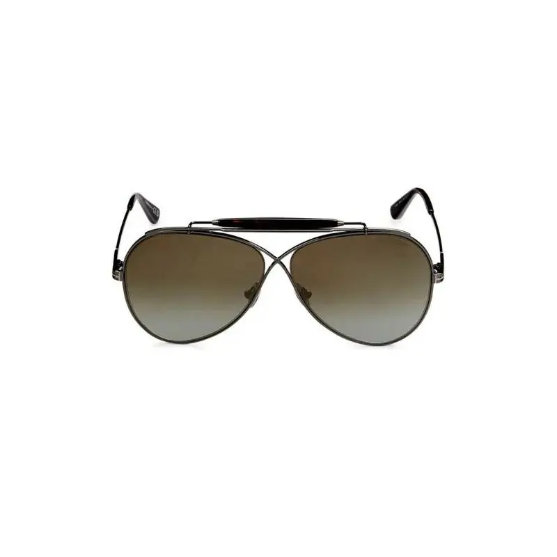 Tom Ford Holden FT0818 Gunmetal Aviator Pilot 60mm Sunglasses