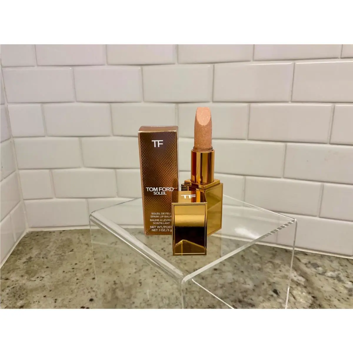 Tom Ford Soleil 01 Sunlight Spark Lip Balm Limited Edition Full Sz