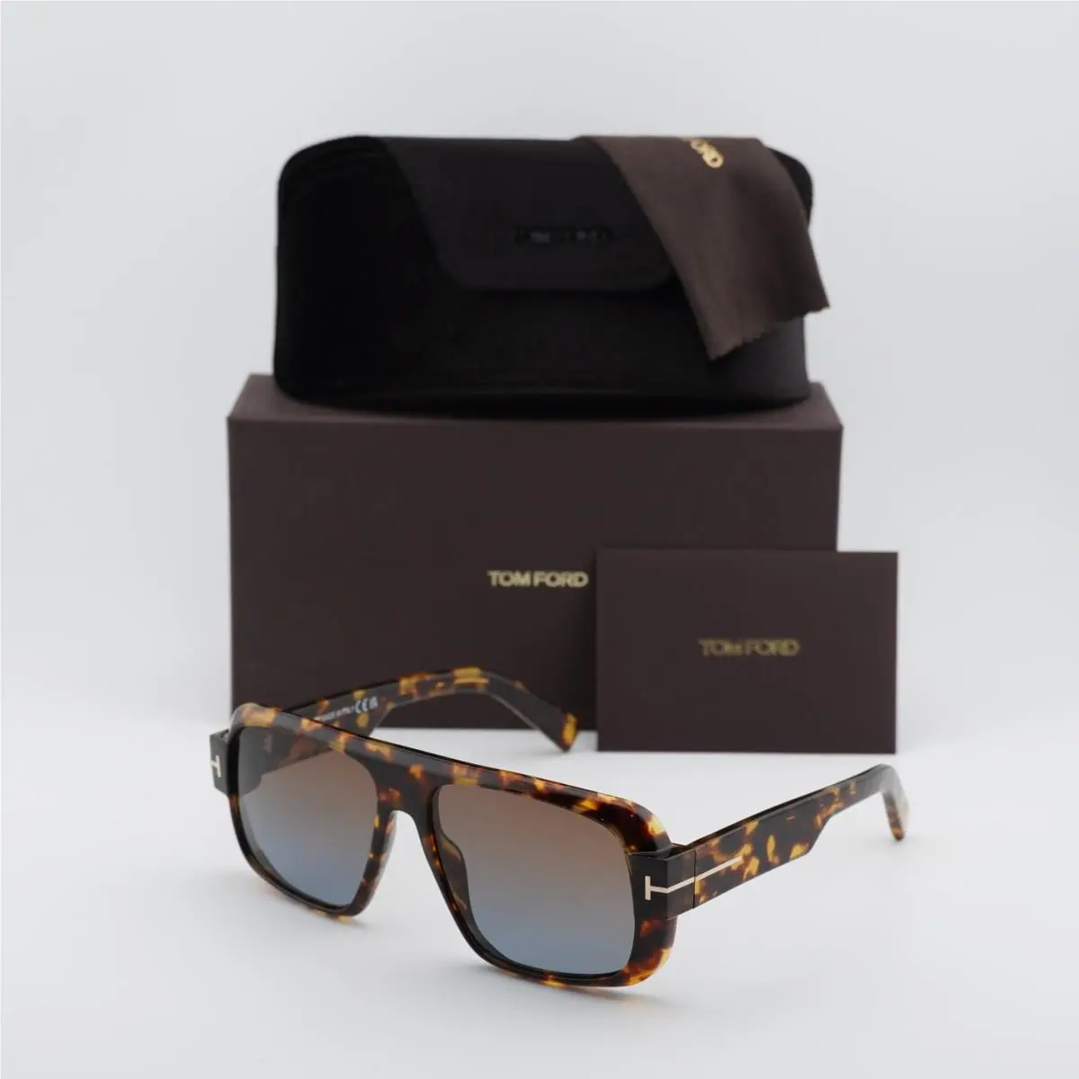 Tom Ford FT1101 52F Dark Havana/brown Gradient 58-15-140 Sunglasses