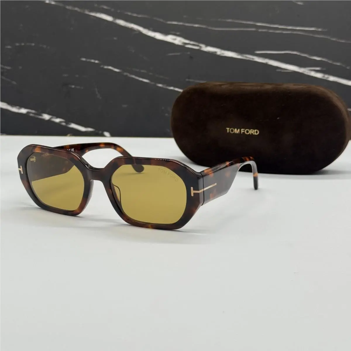 Tom Ford VERONIQUE-02 TF917 55E Havana Women Sunglasses Tom Ford FT0917/S 55