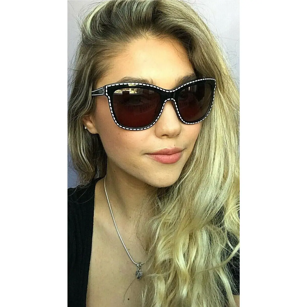 Moschino MO 759S 01SA 55mm Black Oversized Women`s Sunglasses