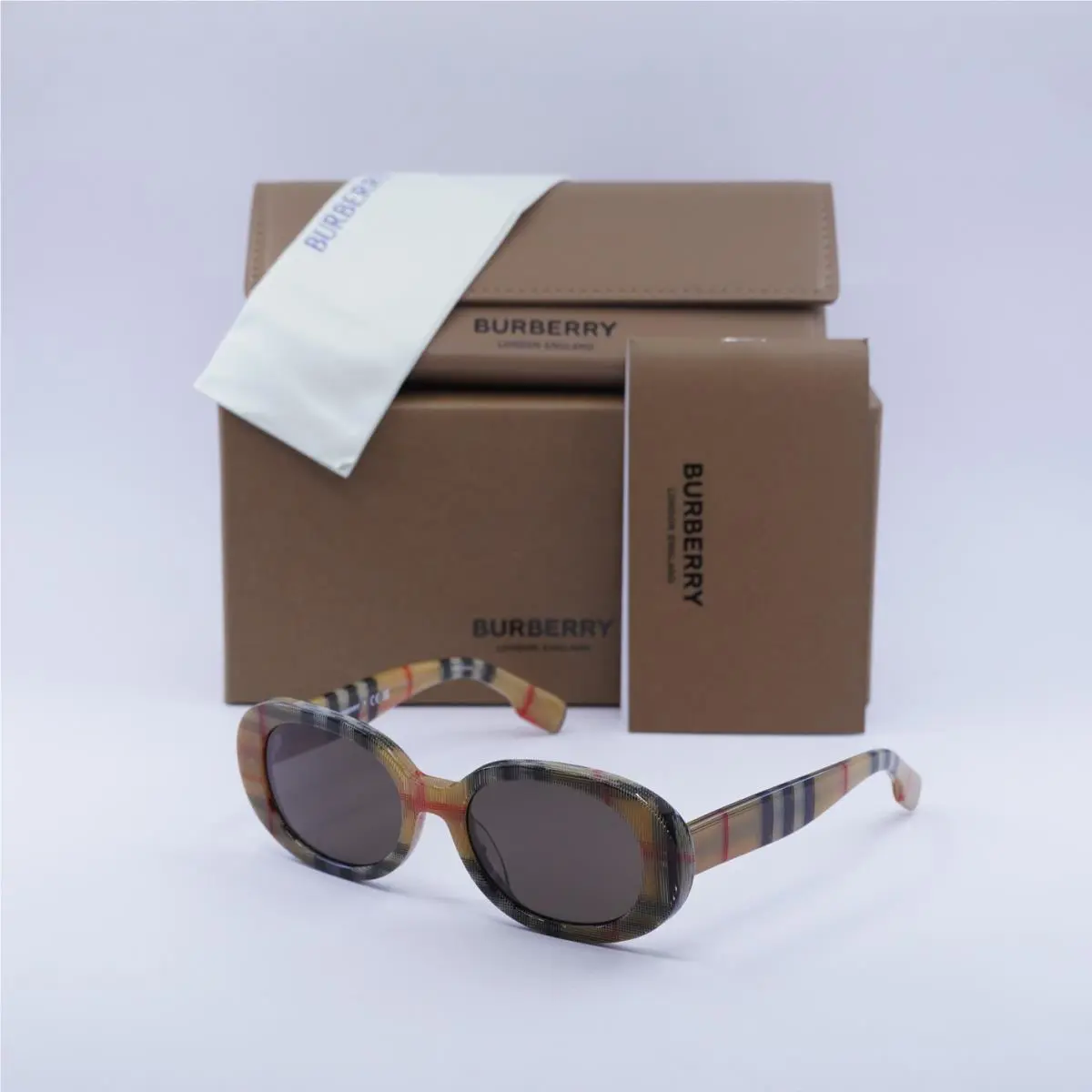 Burberry Kids JB4339 3778/73 Vintage Check/dark Brown 48-17-125 Sunglasses