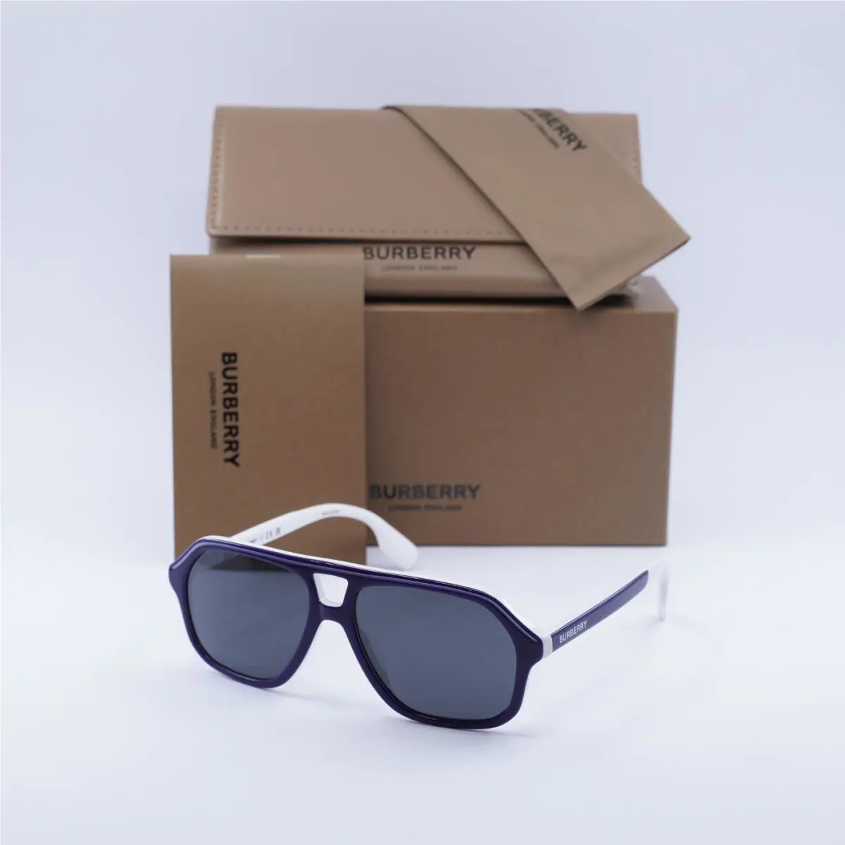 Burberry Kids JB4340 392687 Blue/white/grey 50-14-125 Sunglasses