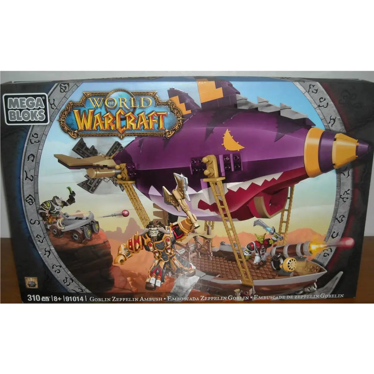 Mega Bloks World OF Warcraft 91014 Goblin Zeppelin Ambush 310 Pcs