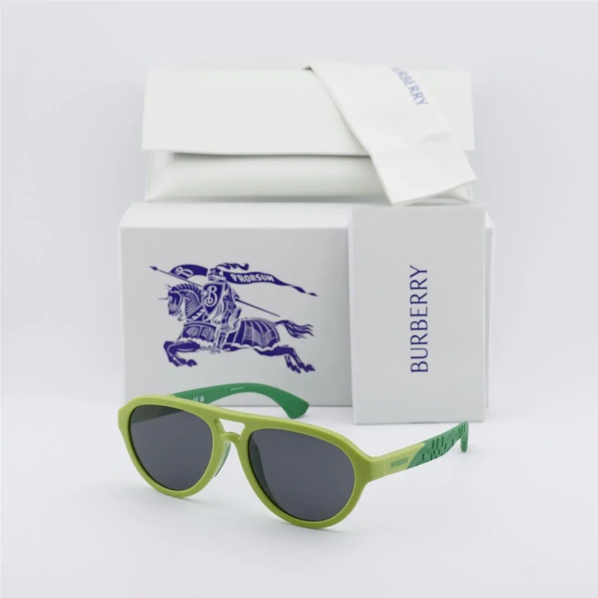 Kids JB4005U 418287 Green/grey 51-16-130 Sunglasses by Burberry