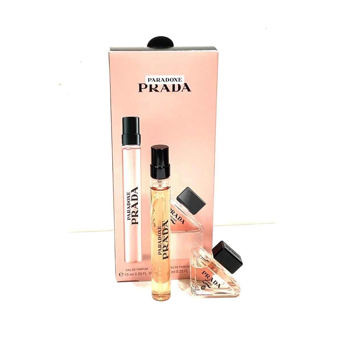 2PC Prada Paradoxe Edp Travel Set Spray .33oz Mini Splash .23 oz