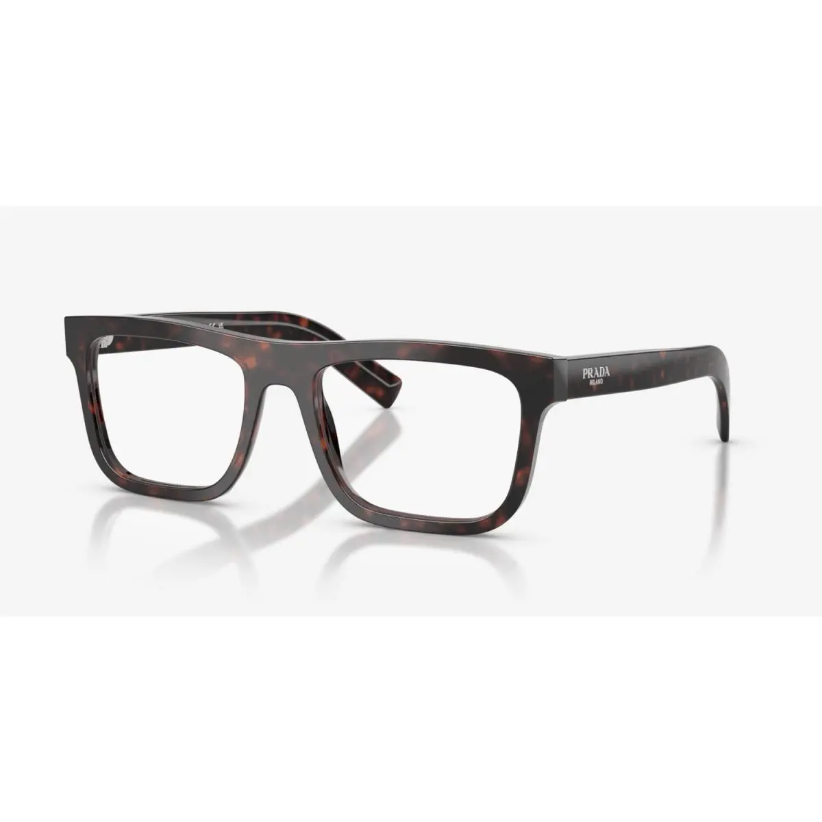 Prada PR C03V 17N1O1 Root Tortoise Unisex Eyeglasses Rxable Large 55mm