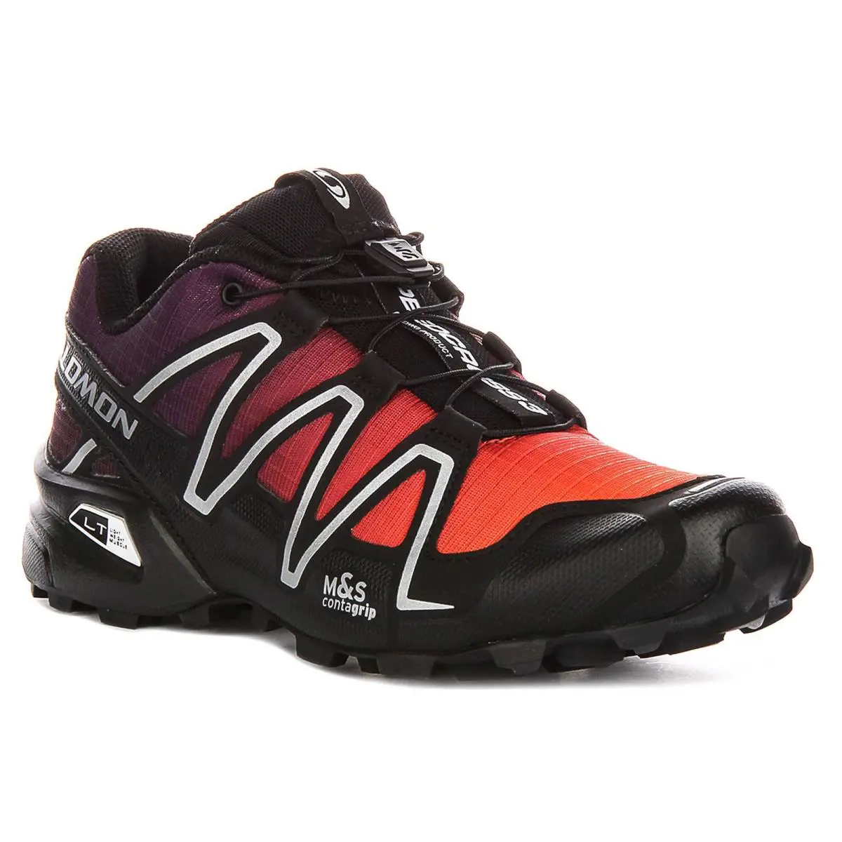Salomon Speedcross 3 Fast Lacing Outdoor Mens Sneaker Black Orange US 7 - 13