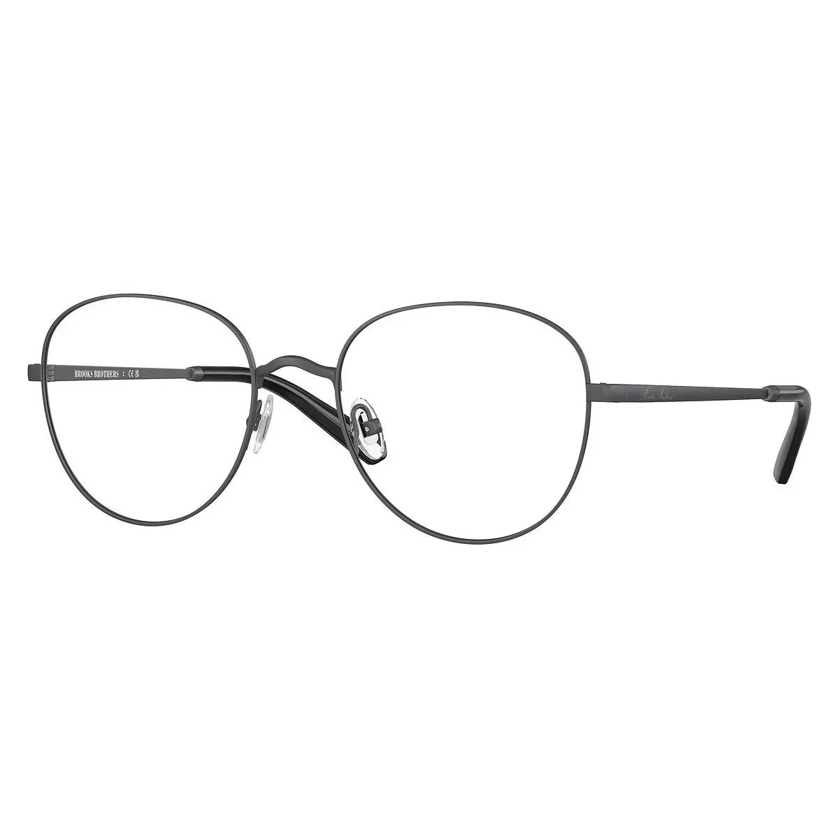 Round Man Eyeglasses `0BB1111 `1035 53mm `matte Gunmetal by Brooks Brothers