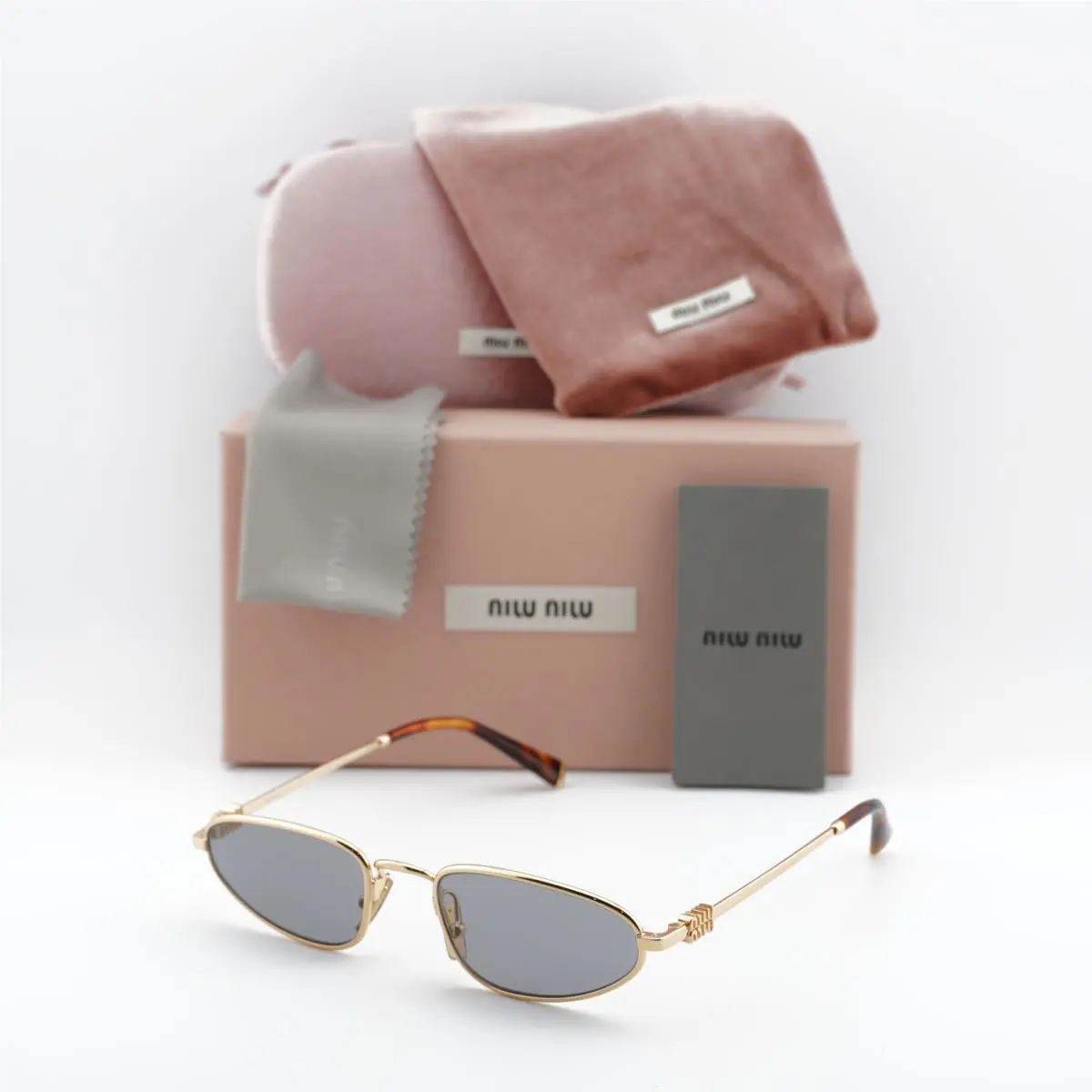 Miu Miu MUA52S 5AK40O Gold/grey 52-19-140 Sunglasses