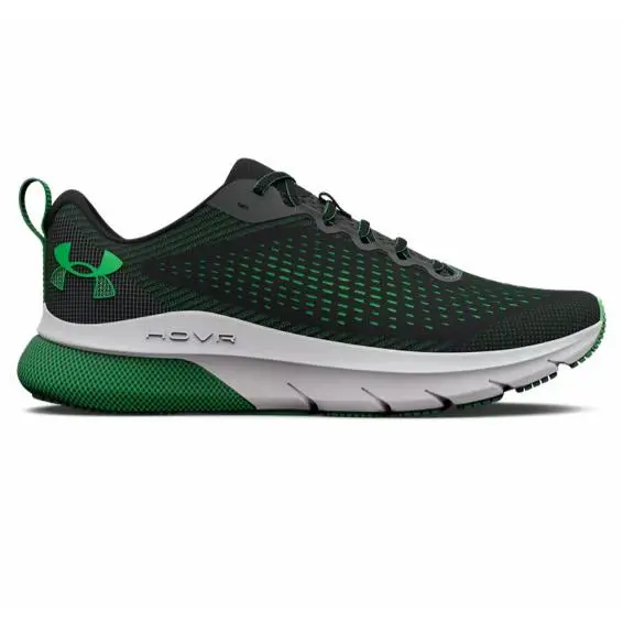 Under Armour Hovr Turbulence Comfort Training Running Sneaker Men`s 3025419-101 - Jet Gray/Halo Gray/Extreme Green