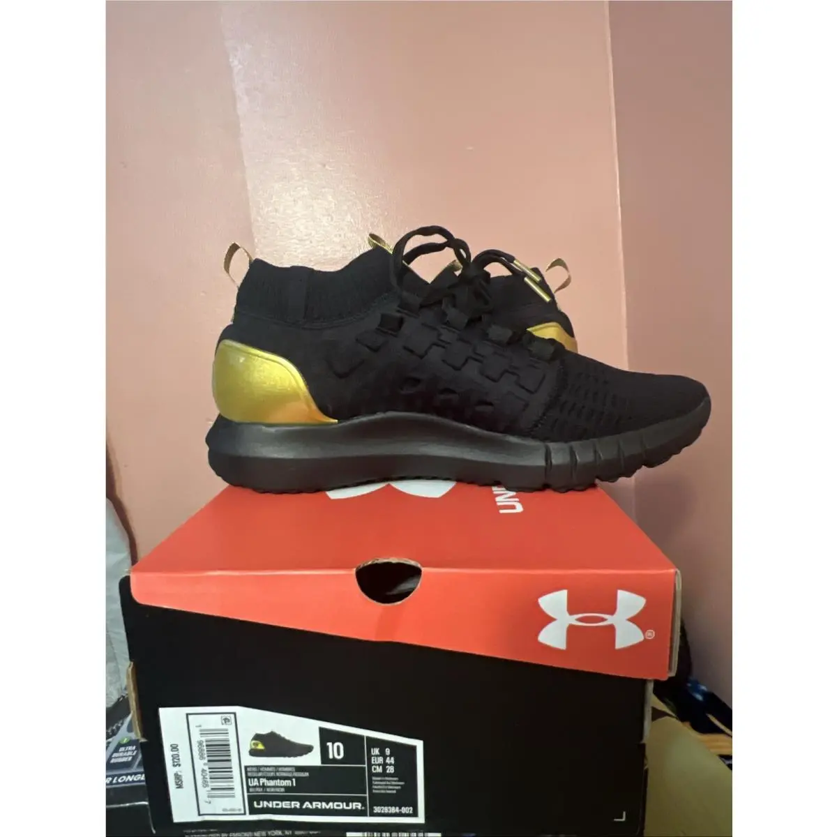Under Armour shoes - Phantom 1 Modern - Phantom Modern - 3028384-002 - Black (UPC: 0196886404657) 3