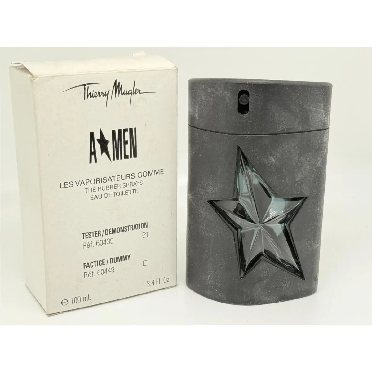A Men Thierry  3.4 FL oz / 100 ML Edt The Rubber Sprays Tester Vintage by Mugler