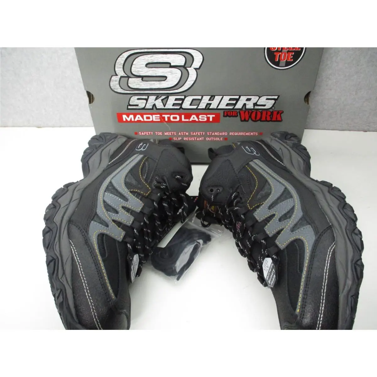 Skechers shoes - Skechers Work Holdredge Rebem - Work Holdredge Rebem - 77108/BKCC 77108W/BKCC - Black 4