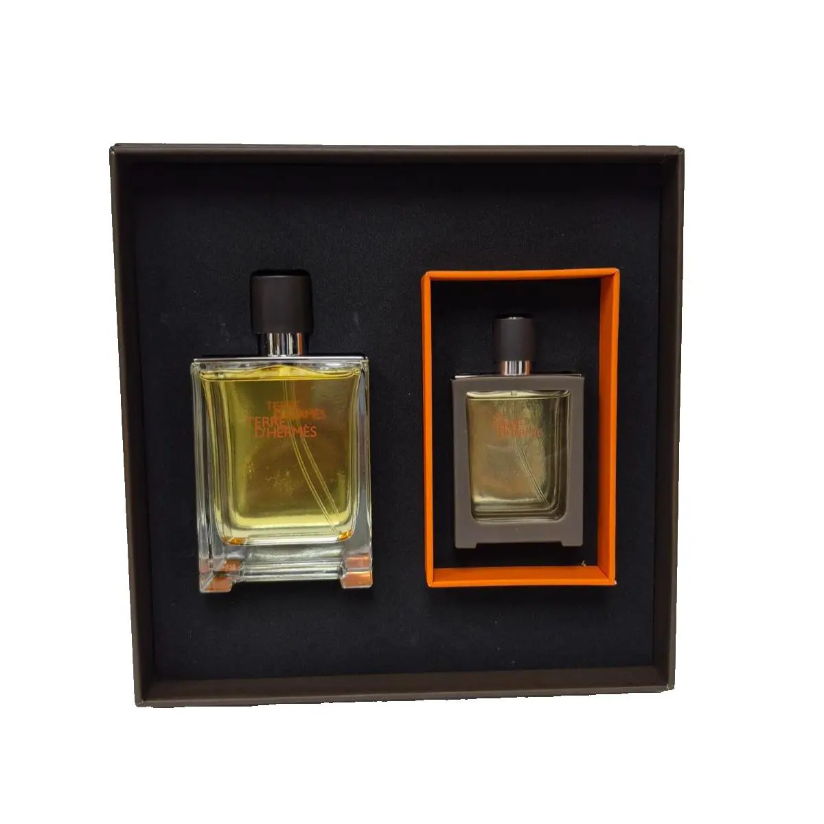 Terre D`hermes 2 Pcs Set Men 3.4 oz Edt Spray 1 oz Edt Spray Refillable