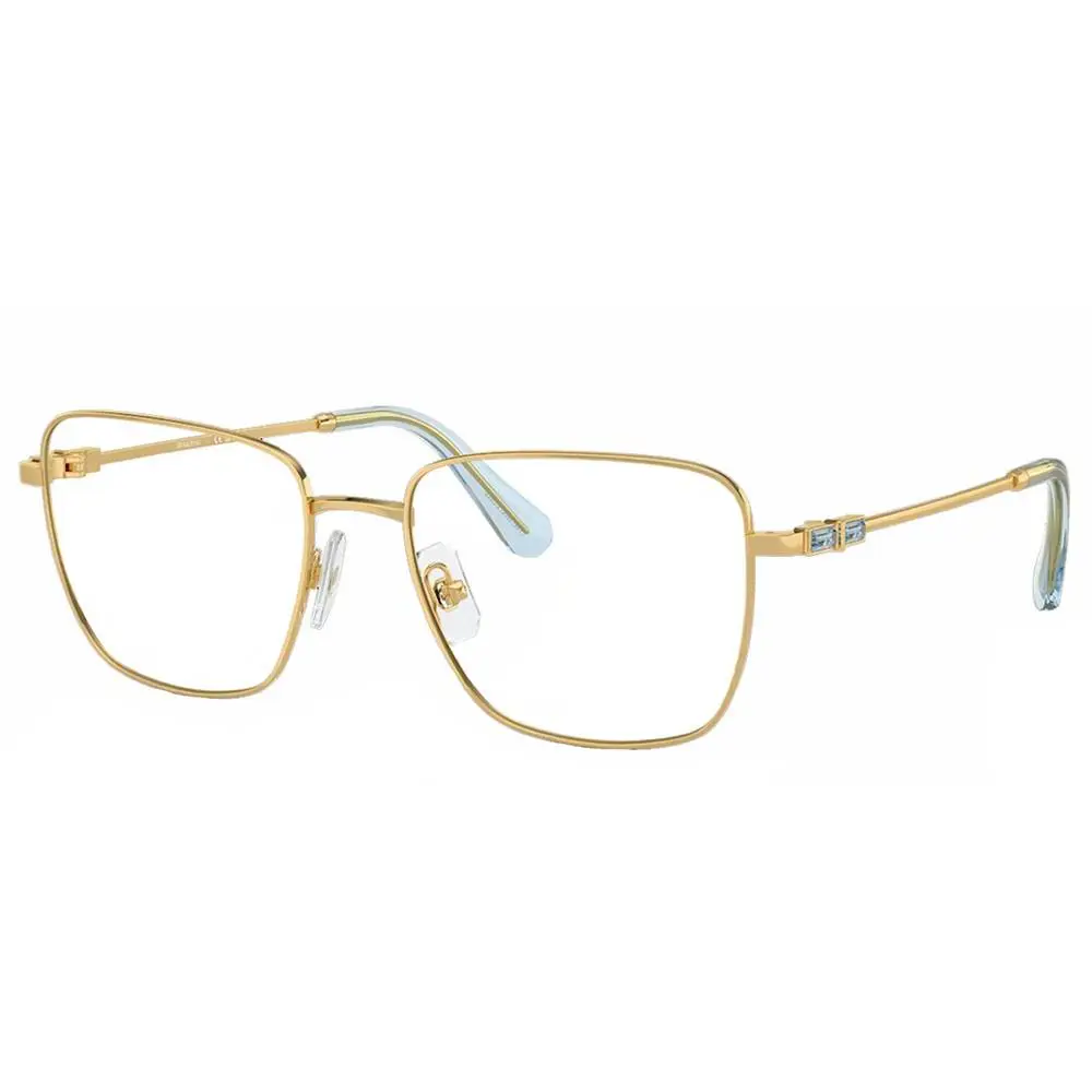 SK 1003 4021 Gold/blue Metal Rectangle Eyeglasses 53mm by Swarovski