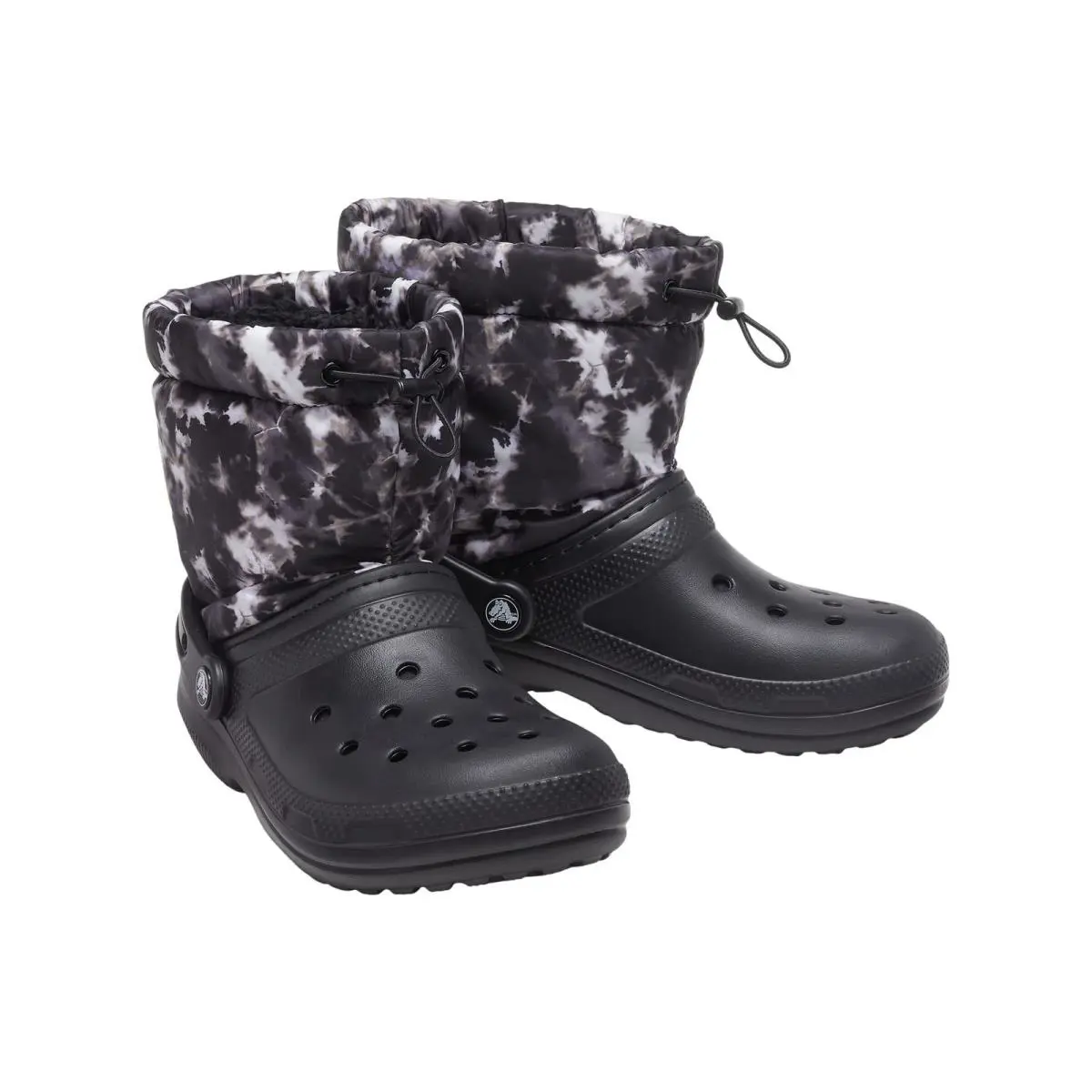 Crocs Unisex Classic Lined Neo Puff Tie Dye Clog Black