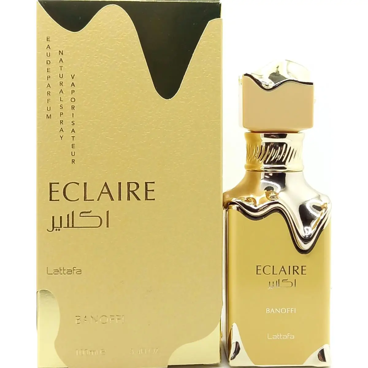 Lattafa Eclaire Banoffi Eau DE Parfum Spray Unisex 3.4 Oz / 100 ml