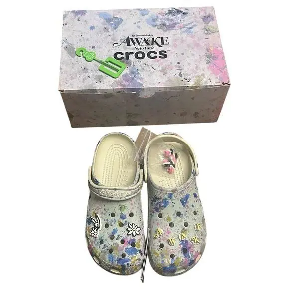 Crocs Classic Clog Awake NY White Mens Size 10 Womens SZ 12 S1