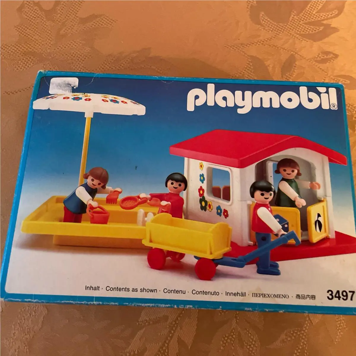 Playmobil 3497 Playhouse with Sandbox Vtg 1992 Rare Box