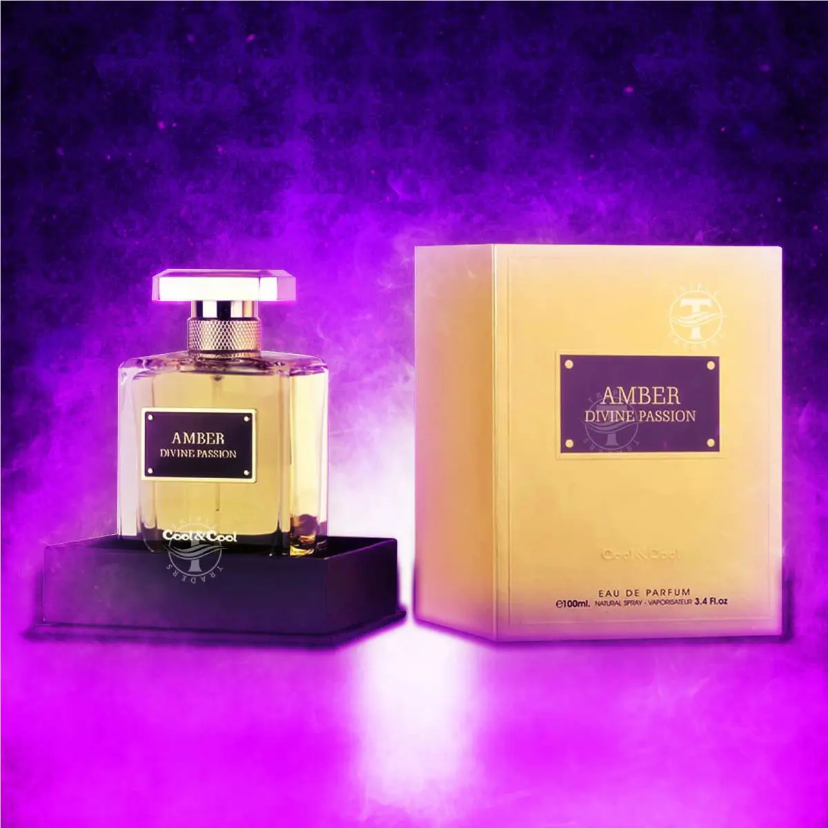 Lattafa Amber Divine Passion Eau De Parfum By Cool Cool 100ml 3.4 FL OZ Oriental
