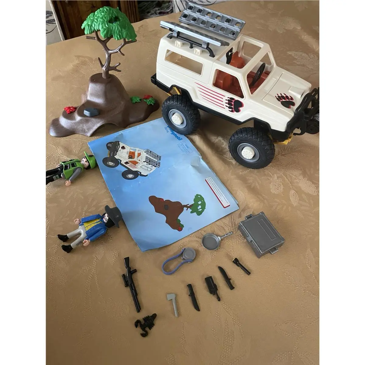 Playmobil 3219 Off Road Safari Pickup Truck Vtg 2003