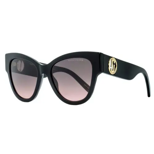 Double J Logo Sunglasses Marc 697/S 807FF Black 53mm by Marc Jacobs