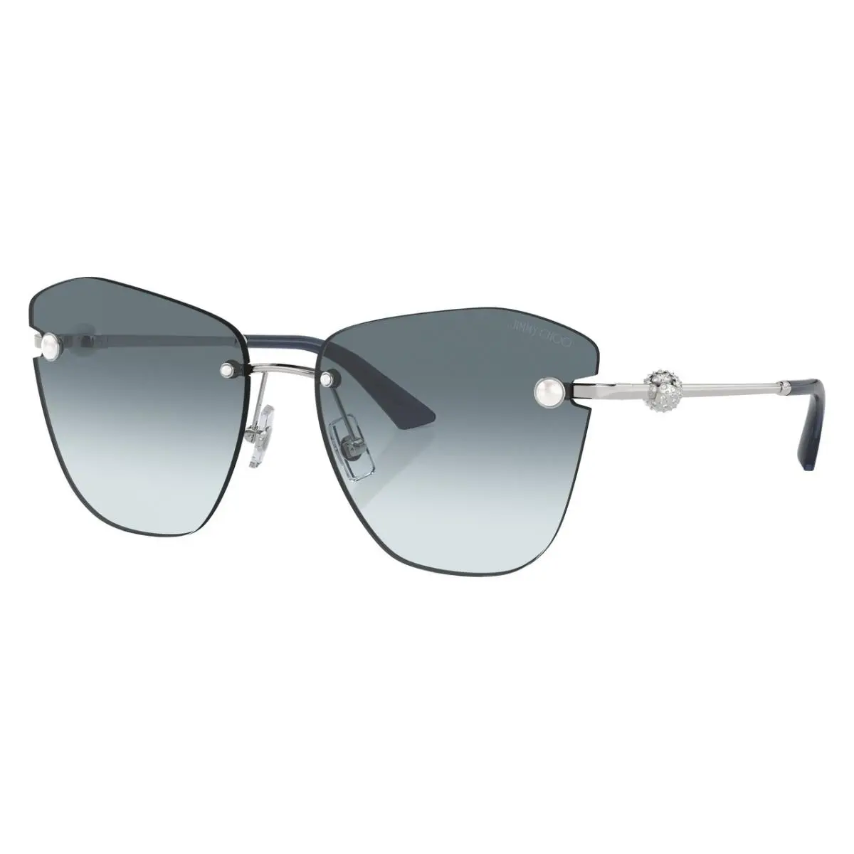 Jimmy Choo Woman Sunglasses JC4004HB 300219 59mm Silver - Blue Lens