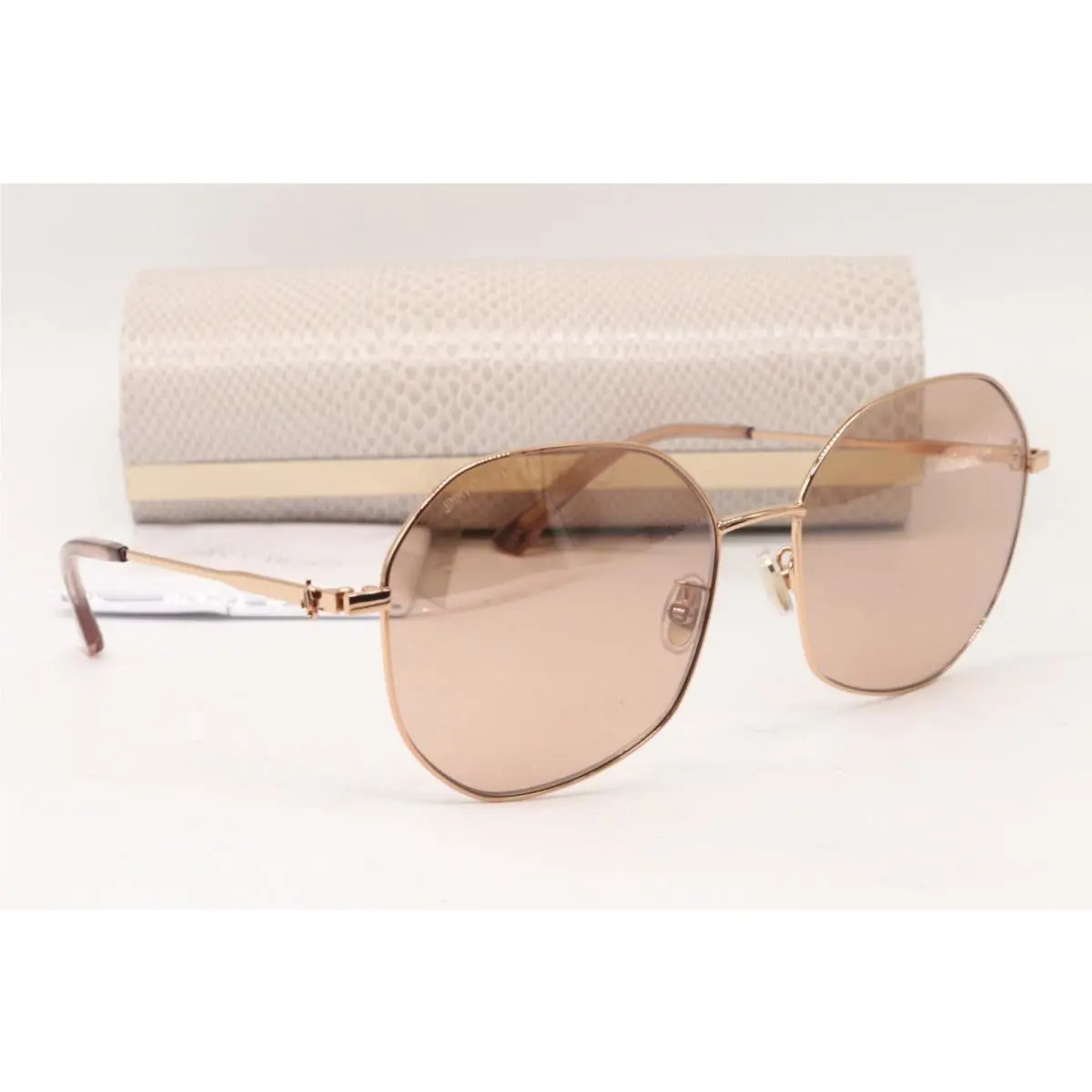 Jimmy Choo Astra/f/sk DDB2S Rose Gold Sunglasses W/case 58-17