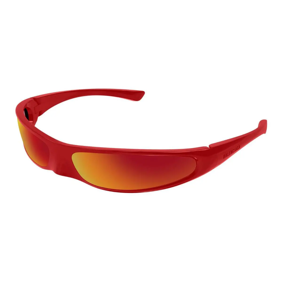 BB0383S Red/red Mirrored 005 Sunglasses by Balenciaga