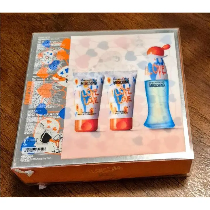 I Love Love and Chic by Moschino For Women 3 Pc Edt Gift Set w Lotion Gel