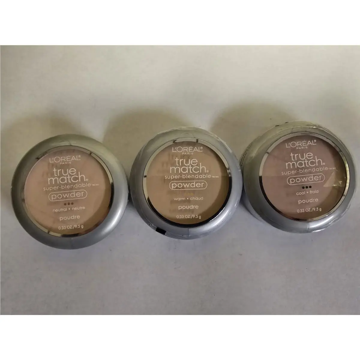 3 L`oreal True Match Super Blendable Pressed Powder Natural Light Classic Ivory