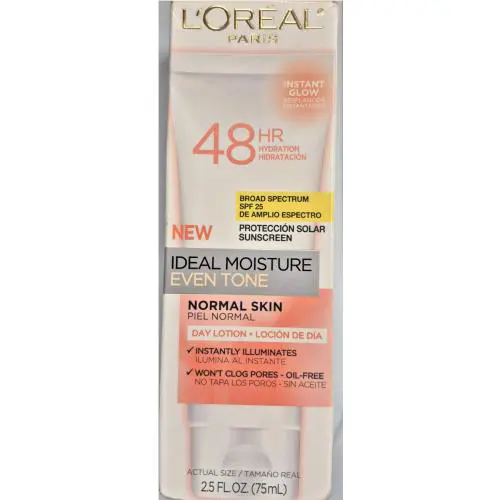 L`oreal 48HR Ideal Moisture Normal Skin Day Lotion 2.5 fl oz