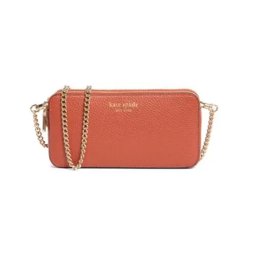 Kate Spade New York Taylor Pebbled Leather Crossbody Bag Double Zip 7