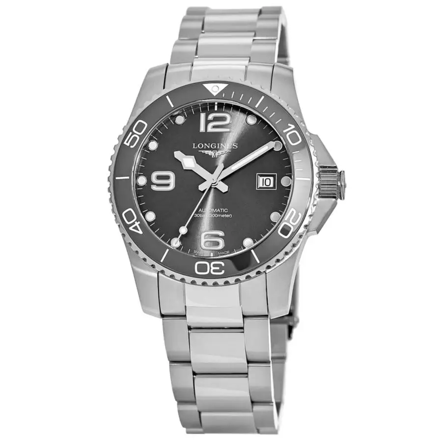 Longines Hydroconquest Automatic Grey Dial Men`s Watch L3.781.4.76.6