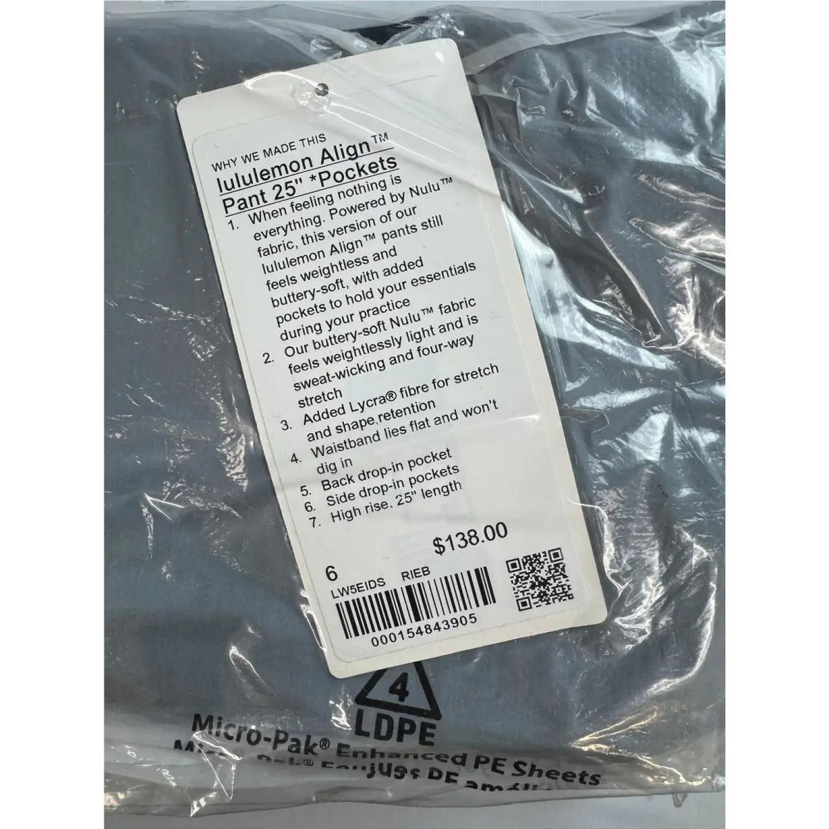 Lululemon clothing - Ripple Emboss Black 2